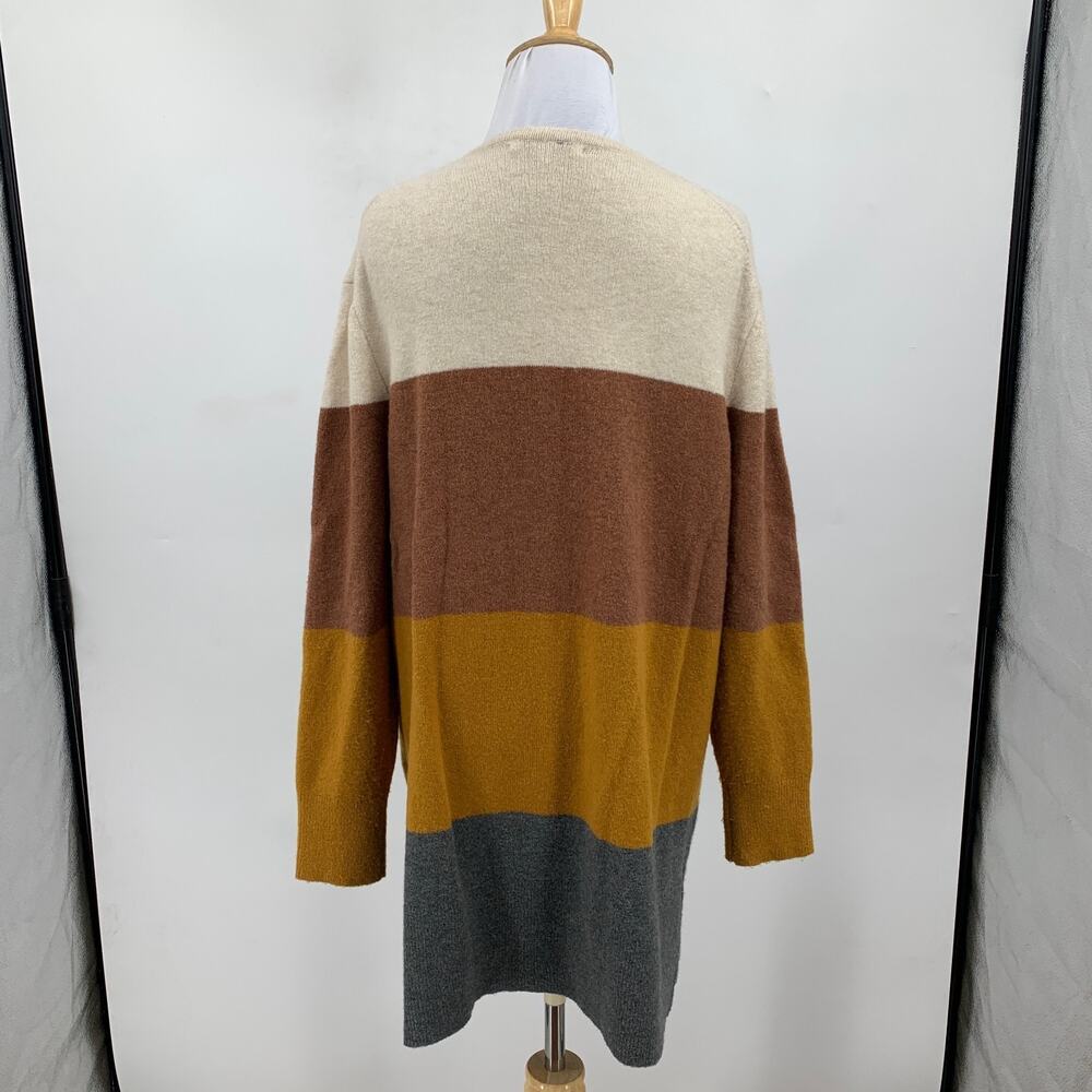 Madewell Cardigan Women M Medium Kent Colorblock Wool Alpaca Blend Tunic Sweater - Picture 6 of 12